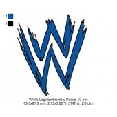 WWE Logo Embroidery Design 03
